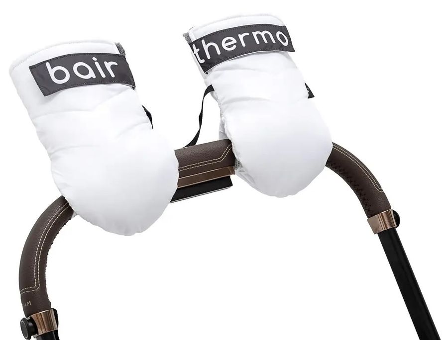 Зимові рукавиці для коляски Bair Thermo Mittens White Swan