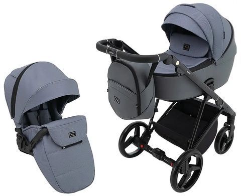 Детская универсальная коляска 2 в 1 Adamex Blanc Lux PS-108