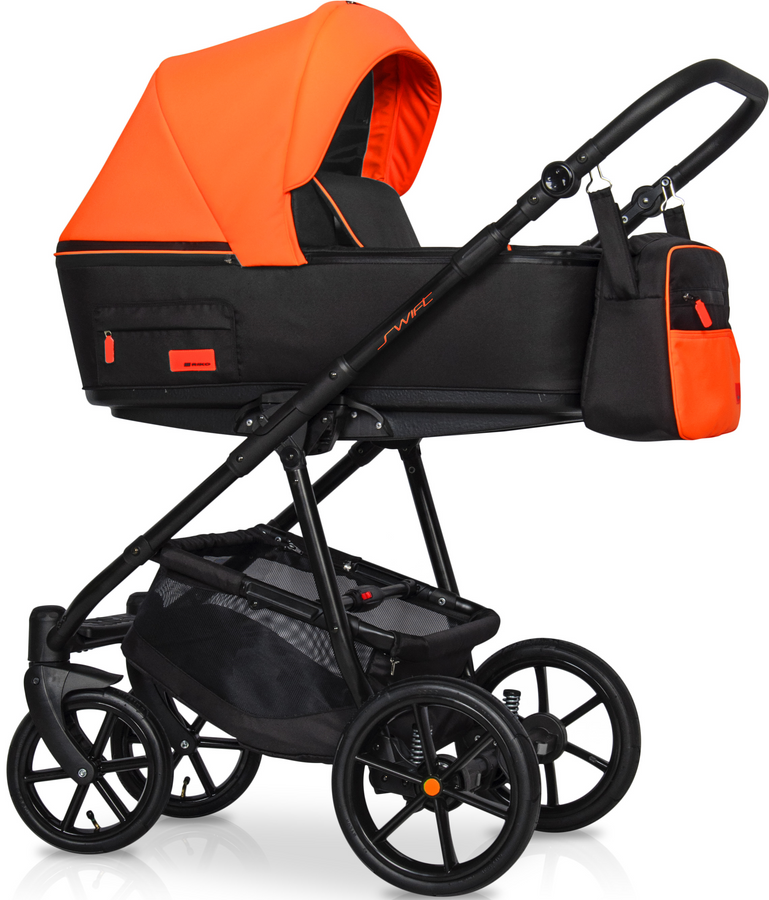 Дитяча універсальна коляска 2 в 1 Riko Swift Neon 24 Party Orange