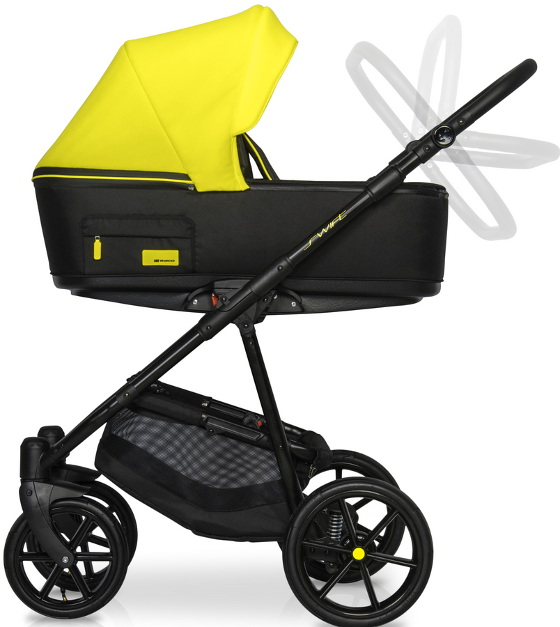 Дитяча універсальна коляска 2 в 1 Riko Swift Neon 23 Crazy Yellow