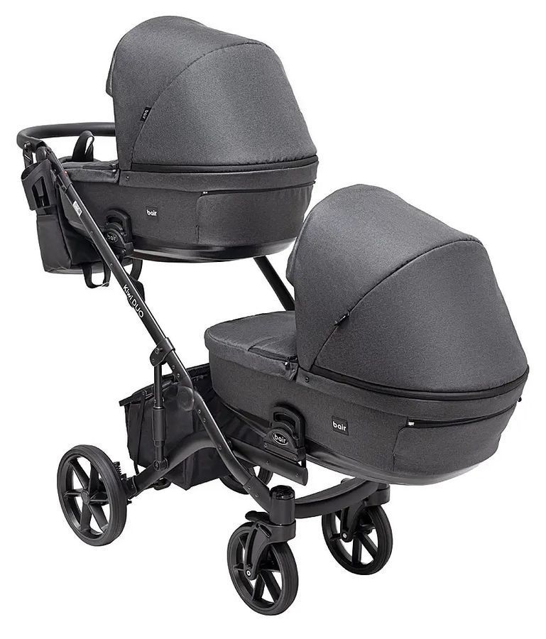 Коляска для двойни 2 в 1 Bair Kiwi DUO Soft BKD-219-1
