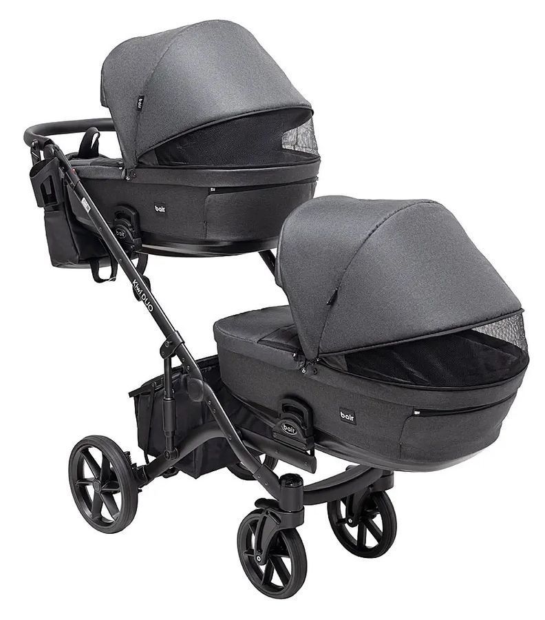 Коляска для двойни 2 в 1 Bair Kiwi DUO Soft BKD-219-1