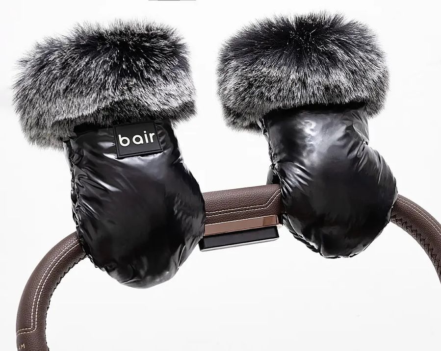 Зимові рукавиці для коляски Bair Northmuff Black Mocler