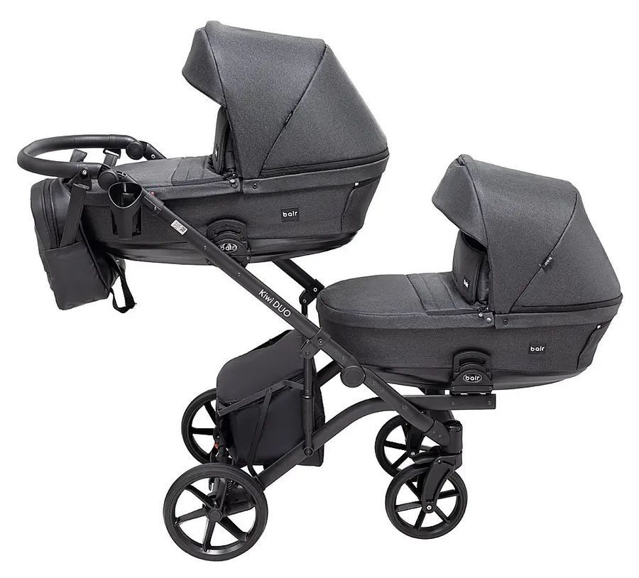 Коляска для двойни 2 в 1 Bair Kiwi DUO Soft BKD-219-1