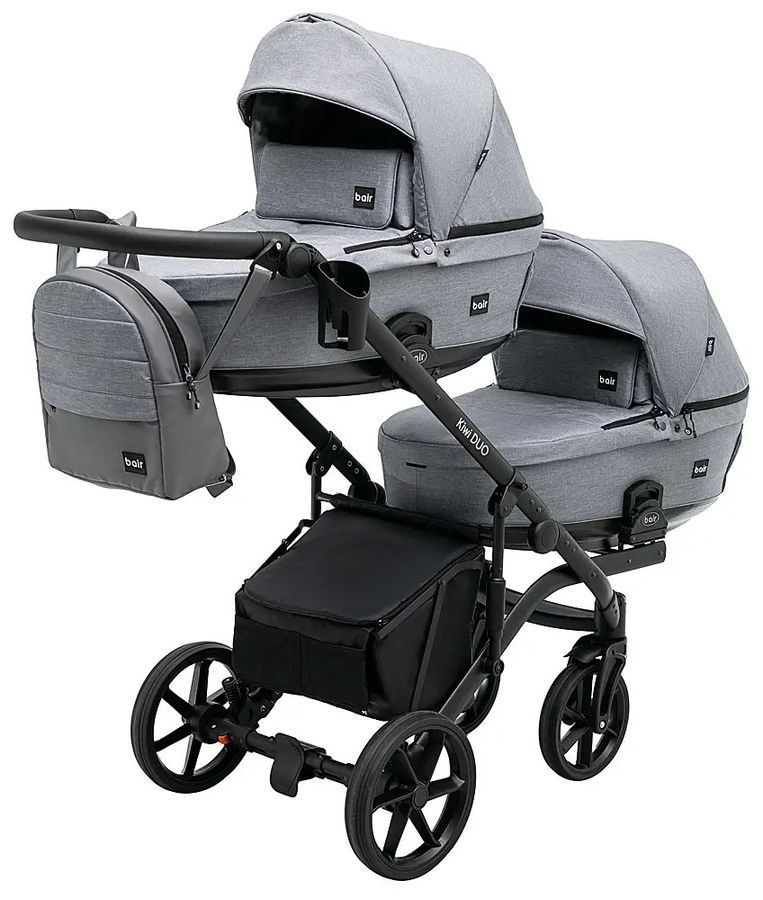 Коляска для двойни 2 в 1 Bair Kiwi DUO Soft BKP-218