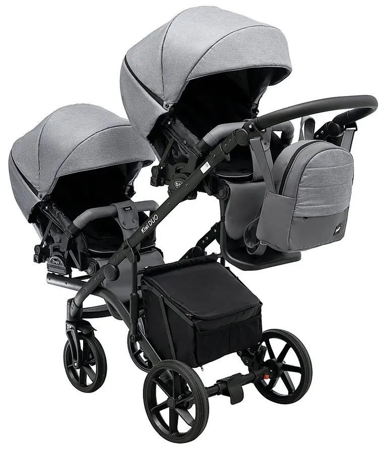 Коляска для двойни 2 в 1 Bair Kiwi DUO Soft BKP-218