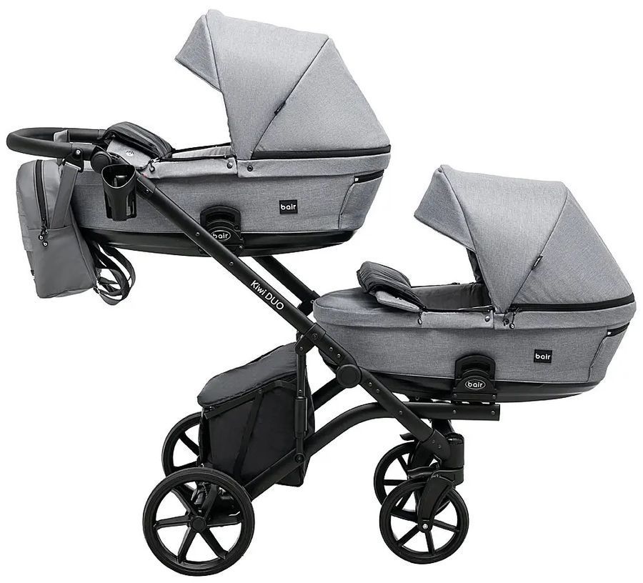 Коляска для двойни 2 в 1 Bair Kiwi DUO Soft BKP-218