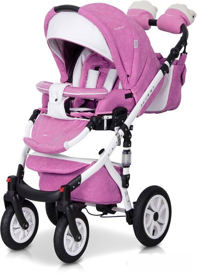 Детская универсальная коляска 2 в 1 Riko Brano Ecco 18 Baby Pink