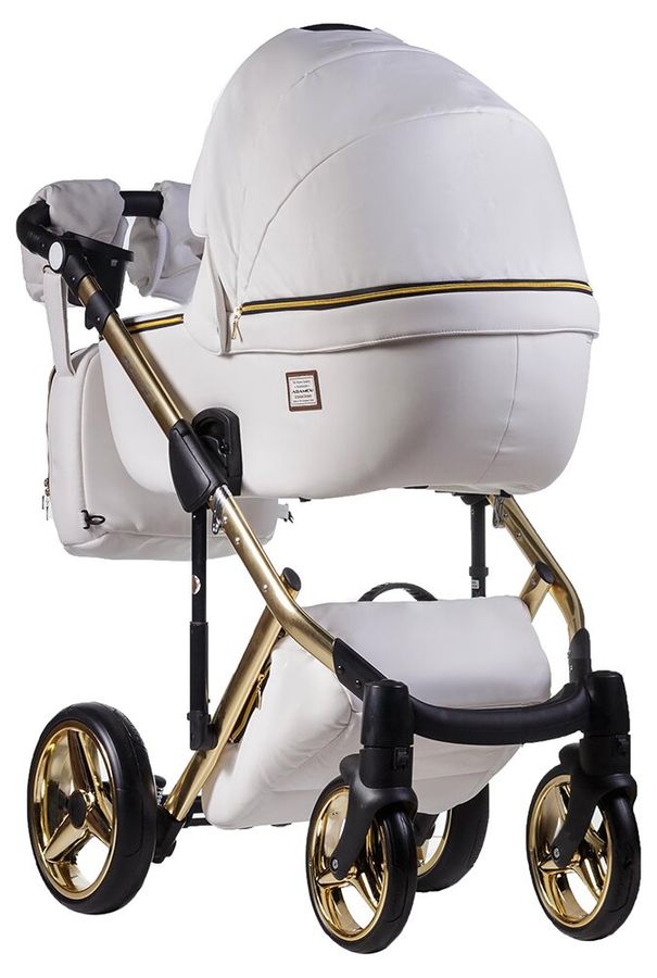Детская универсальная коляска 2 в 1 Adamex Luciano Q107 Gold