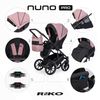 Детская универсальная прогулочная коляска 2 в 1 Riko Nuno PRO 03 Rose