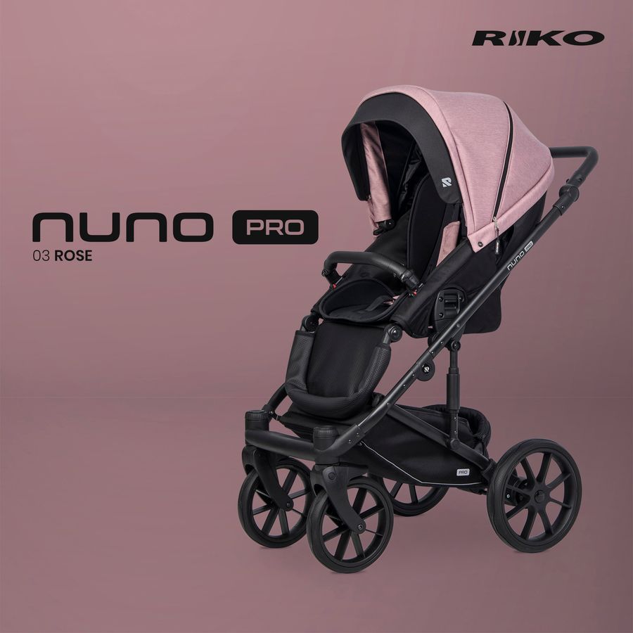 Дитяча універсальна прогулянкова коляска 2 в 1 Riko Nuno PRO 03 Rose