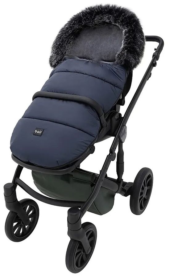 Зимовий конверт для коляски Bair Polar Black indigo blue